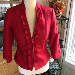 White House Black Market Red Blazer